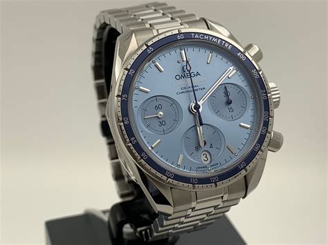 omega speedmaster 38 ice blue|Omega Speedmaster watches.